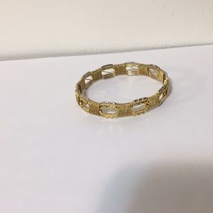 Bracelet, bangle, one size, colour gold, jewelry